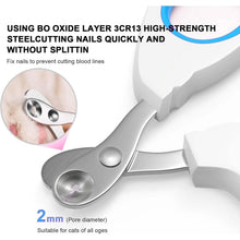 Load image into Gallery viewer, 2-Piece: Easy-Grip Stainless Steel Cat Nail Clippers
