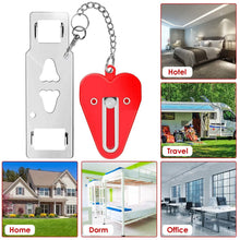 Load image into Gallery viewer, 2-Piece: Portable Travel Door Lock Home Hotel Apartment Security Lock
