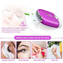Load image into Gallery viewer, 2-Piece: Rechargeable Handheld Mini Eyelash Fan
