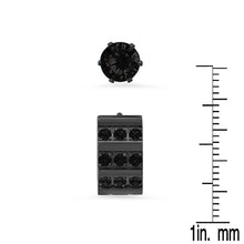 Load image into Gallery viewer, 2-Piece Set: Stainless Steel and Simulated Diamond Cross Studs/Huggie Earrings
