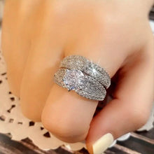 Load image into Gallery viewer, 2-Piece Set: Sterling Silver Bridal Ring

