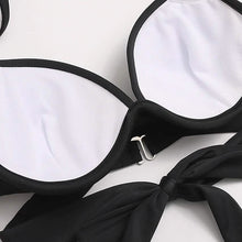 Load image into Gallery viewer, 2-Piece Set: Women's Swimwear Bikini Push Up Open Back Solid Color
