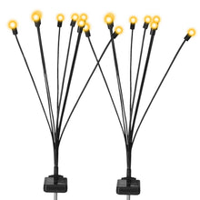 Load image into Gallery viewer, 2-Piece: Solar Firefly Lights Swaying Decorative Pathway Lamp
