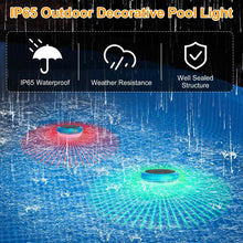Load image into Gallery viewer, 2-Piece: Solar Powered LED Pool Light Gradient Multicolor Changing
