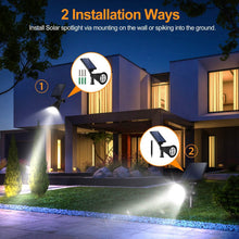 Load image into Gallery viewer, 2-Piece: Solar Spotlight Outdoor Dusk Waterproof
