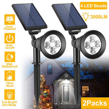 Load image into Gallery viewer, 2-Piece: Solar Spotlight Outdoor Dusk Waterproof
