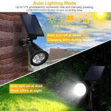 Load image into Gallery viewer, 2-Piece: Solar Spotlight Outdoor Dusk Waterproof
