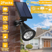 Load image into Gallery viewer, 2-Piece: Solar Spotlight Outdoor Dusk Waterproof
