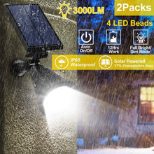 Load image into Gallery viewer, 2-Piece: Solar Spotlight Outdoor Dusk Waterproof
