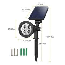 Load image into Gallery viewer, 2-Piece: Solar Spotlight Outdoor Dusk Waterproof
