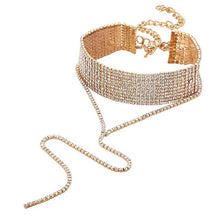 Load image into Gallery viewer, 2-Piece: Women's Synthetic Diamond Y Necklace
