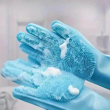 Load image into Gallery viewer, 2-Pieces: 2-in-1 Pet Dog Bath Gloves with Silicone Brush

