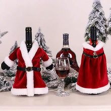 Load image into Gallery viewer, 2-Pieces: Christmas Wine Bottle Cover Merry Christmas Decor
