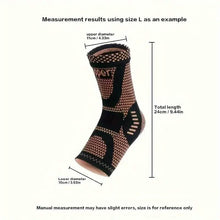 Load image into Gallery viewer, 2-Pieces: Copper Adjustable Compression Ankle Guards
