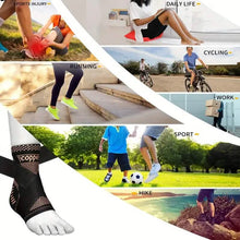 Load image into Gallery viewer, 2-Pieces: Copper Adjustable Compression Ankle Guards

