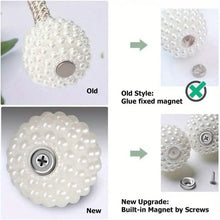 Load image into Gallery viewer, 2-Pieces: Magnetic Curtain Tiebacks with Faux Pearls

