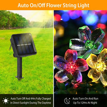 Load image into Gallery viewer, 2-Pieces: Solar Power String Lights 50 LED Beads Fairy Sakura Flower
