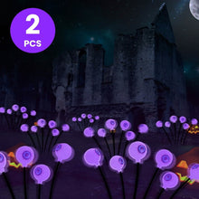 Load image into Gallery viewer, 2-Pieces: Solar Scary Eyeball Lights Halloween Decoration Swaying Light
