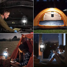 Load image into Gallery viewer, 2-Pieces: Super Bright LED Camping Lantern - Portable and Collapsible Emergency Flashlight with Battery Power
