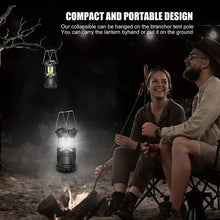 Load image into Gallery viewer, 2-Pieces: Super Bright LED Camping Lantern - Portable and Collapsible Emergency Flashlight with Battery Power

