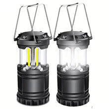 Load image into Gallery viewer, 2-Pieces: Super Bright LED Camping Lantern - Portable and Collapsible Emergency Flashlight with Battery Power
