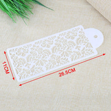 Load image into Gallery viewer, 2 Style Cake Side Cupcake Cake Sugarcraft Decoration Cake Mould Plastic Baking Cake Decorating Tool 2 Pieces Cupcake Stencil Cake Side Decorating Templates Powdered Sugar Template Wedding Cake Decor Flower Molding
