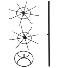 Load image into Gallery viewer, 2-Tier Rotary Jewelry Stand Rack Earrings Necklace Display Organizer Holder Rotating Durable Jewelry Rack Display Hanger Rotating 2 Tier Jewelry Tree Organizer in Black Metal Jewelry Organizer
