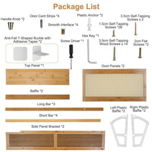 Load image into Gallery viewer, 2-Tier Shoe Cabinet with 2 Flip Drawers Slim Bamboo Rack Narrow Shoe Organizer
