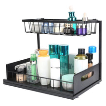 Load image into Gallery viewer, 2-Tier Under Sink Organizer Pull Out Basket Storage
