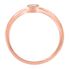 Load image into Gallery viewer, 14K Rose Gold Plated .925 Sterling Silver Miracle Set Diamond Ring (1/20 Cttw, J-K Color, I1-I2 Clarity) - Size 6

