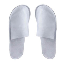 Load image into Gallery viewer, 20-Pairs: Spa Hotel Guest Soft Slippers Closed Toe Disposable Travel Slipper
