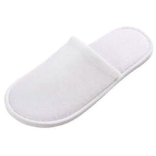 Load image into Gallery viewer, 20-Pairs: Spa Hotel Guest Soft Slippers Closed Toe Disposable Travel Slipper
