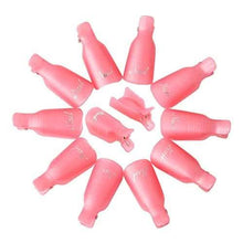 Load image into Gallery viewer, 20-Piece Set: Plastic Acrylic Nail Art Soak Off Cap Clip UV Gel Polish Remover Wrap Tool
