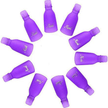 Load image into Gallery viewer, 20-Piece Set: Plastic Acrylic Nail Art Soak Off Cap Clip UV Gel Polish Remover Wrap Tool
