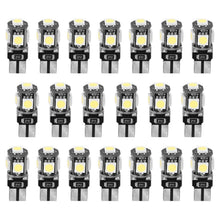 Load image into Gallery viewer, 20-Piece: T10 SMD5050 LED Light Bulbs
