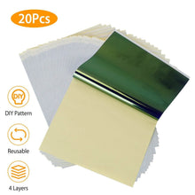 Load image into Gallery viewer, 20-Pieces: Tattoo Transfer Paper 4 Layers Tattooing Skin Tattoo Kit A4
