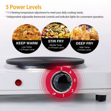 Load image into Gallery viewer, 2000W Portable Double Electric Burner
