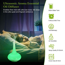 Load image into Gallery viewer, 200ml Cool Mist Humidifier Ultrasonic Aroma Essential
