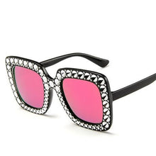 Load image into Gallery viewer, 2024 Modern Shining Diamond Sunglasses Retro Vintage Women Retro Design Flash Square Shades Female Mirror Sunglasses for Summer
