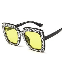 Load image into Gallery viewer, 2024 Modern Shining Diamond Sunglasses Retro Vintage Women Retro Design Flash Square Shades Female Mirror Sunglasses for Summer
