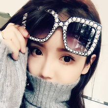 Load image into Gallery viewer, 2024 Modern Shining Diamond Sunglasses Retro Vintage Women Retro Design Flash Square Shades Female Mirror Sunglasses for Summer
