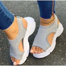 Load image into Gallery viewer, Elegant Women Sandals Comfort Summer Stretch Fabric Durable Material Modern Design For Womens
