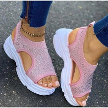 Load image into Gallery viewer, Elegant Women Sandals Comfort Summer Stretch Fabric Durable Material Modern Design For Womens
