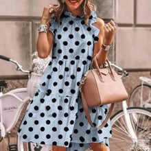 Load image into Gallery viewer, New Fashion Cute Stylish Dot Printed Sleeveless Women Dress - Fashion Dresses for women
