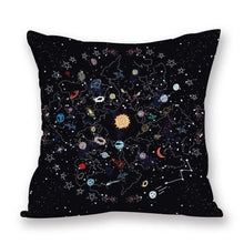 Load image into Gallery viewer, 2021 New Space Home Pillow Universe Sun Planet Pillows Decorative Throw Pillow Cover Universe Outer Space Planets Star Pillow Case Pillow Cushion Covers Decorative Pillow Spaceship Cover
