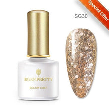 Load image into Gallery viewer, 2021 New Womens Colorful Nail Gel Polish Modern Glitter Pink Purple UV Diamond Stylish Design Nail Colors Gel
