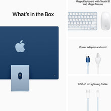 Load image into Gallery viewer, 2021 Apple iMac 24" Sky Blue - M1 Chip 8-Core CPU 8GB RAM 512GB SSD
