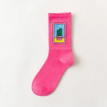Load image into Gallery viewer, 2022 Black White Cotton Socks AB Side Don't Follow Me I'm Lost too Creative Unisex Casual Socks Daily For Men And Women
