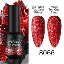 Load image into Gallery viewer, NEW TREND Modern fashion Red Gel Nail Polish For Nails  Permanent UV LED 8ml Matte Glossy High Quality Fashion Design For Women and Ladies
