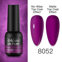 Load image into Gallery viewer, NEW TREND Modern fashion Red Gel Nail Polish For Nails  Permanent UV LED 8ml Matte Glossy High Quality Fashion Design For Women and Ladies
